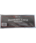 1 pack of 100 BCW 7 ⅜" x 2 ⅝" Clear Booklet Card Sleeves - $16.65
