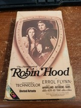 The Adventures of Robin Hood (VHS) Flynn Olivia de Havilland, Rare, Tech... - £7.77 GBP