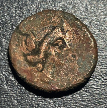 208-205 BC Grec Sicile Aitna AE Sextans 2.57g Cournacopia &amp; Persphone Pièce - £23.79 GBP