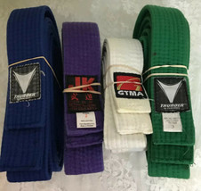 Karate Belts Lot Of 4 Thunder GMTA JK - £18.46 GBP