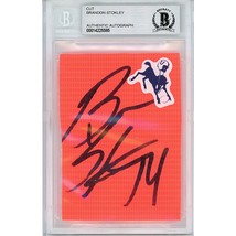 Brandon Stokley Indianapolis Colts Auto Football Pylon Beckett Slab Signed - £76.97 GBP