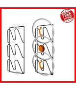 2 Pack Pot Lid Holder with U-Slot Design - Wall Mount, No Drill Installa... - $681.15 MXN