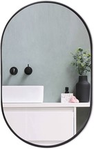 Zenmag Black Oval Mirror, 24" X 36" Oval Bathroom Mirror, Large Mirror With - £74.22 GBP