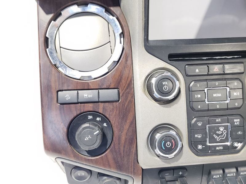 2015 Ford F250 OEM Radio Climate And Vents Wood Trim bezel Item image 3