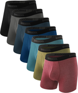 Men&#39;S Underwear Breathable Boxer Briefs with Fly Moisture-Wicking Lightw... - $1,110.15 MXN
