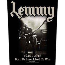 Motorhead Lemmy Born To Lose Lived To 2017 Giant Back Patch - 36 X 29 Cms Lemmy - £9.46 GBP