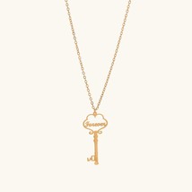 Custom Key Name Necklace Chain Personalized Jewelry Customized Sterling ... - £28.68 GBP
