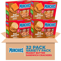 Munchies Sandwich Crackers, Assorted Peanut Butter Variety Pack (Pack of... - £20.49 GBP