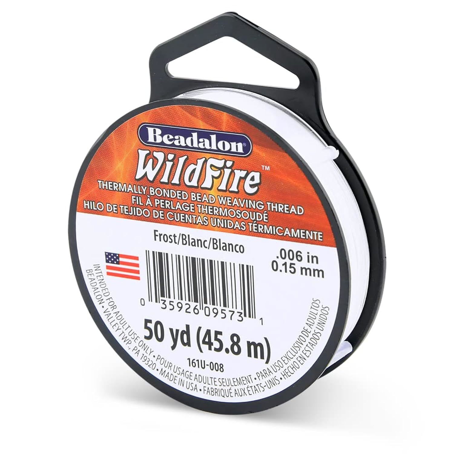 Primary image for Beadalon Wildfire.006 in, 0.15 mm, Break Strength 10 lb / 4.5 kg, Frost, 50 yd /
