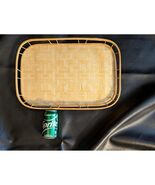 Woven Bamboo Tray Serving Platter Natural Rustic Farmhouse Decor 14 x 19 - €10,82 EUR