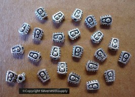 Ant Silver Pl spacer BEADS 6x5x4mm Tibetan jewelry spacer beads findings... - $2.92