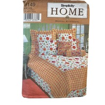 Simplicity Sewing Pattern 9149 Bedroom Duvet Cover Dust Ruffle Full and ... - $8.99