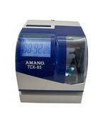 Amano TCX-85 Electronic Recorder Atomic Time Clock Punch Date Stamp Mach... - €62,31 EUR