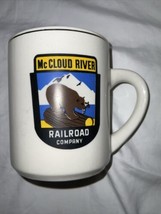 McCloud River Railroad Company Vintage Train Mug Coffee Cup - Gold Trim Rim - $24.74