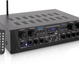 500W Karaoke Wireless Bluetooth Amplifier - 4 Channel Stereo Home, Pyle ... - $108.97