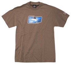 Bear Surfboards T-Shirt Mens Size Large Brown Logo North Shore 90&#39;s Surf  - £22.49 GBP