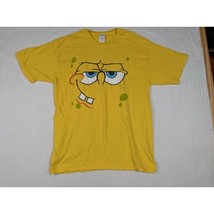 Spongebob SquarePants Yellow T-Shirt Universal Studios Large 100% Cotton - £10.14 GBP