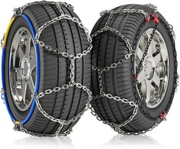 Barbella Tire Traction Chain Snow Chains for Car, Upgraded Tire Chains Anti Skid - £59.94 GBP