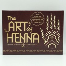 The Art of Henna Body Art Kit Atif Toor New Sealed Henna Powder 20 Patte... - £11.99 GBP