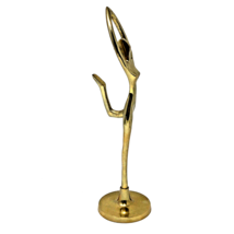 Vintage MCM Brass Ballerina Sculpture Abstract Nude Woman Dancer Figurine Art 2 - £39.56 GBP