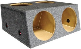 QPower Quad 12&quot; Sealed Empty Angled Front Woofer Enclosure - $155.72