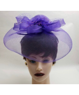 Women&#39;s Fascinator Clip Fashion Hair Piece Purple One Size NWT - $12.82