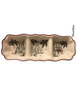 Better Homes Gardens Serving Dish Winter Holiday Heritage Tray 3 Section... - $18.80