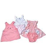 Carter&#39;s Baby Girl Size 3M Dress Sets Pink Bunny Theme Jumper &amp; Prints 5... - €13,90 EUR