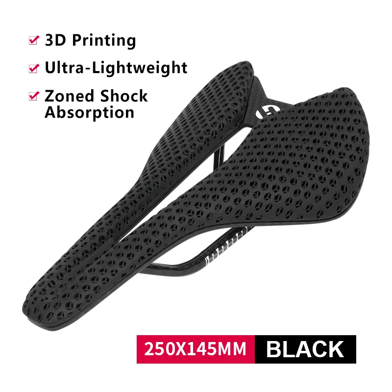 TOSEEK 3D Printed Bicycle Saddle   Ultralight  Comfortable  MTB Mountain Road Bi - £161.45 GBP