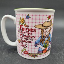 Vintage Mary Engelbreit Coffee Mug Friends Are The Flowers In The Garden Of Life - £6.61 GBP