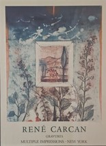 1976 RENE CARCAN GRAVURES - MULTIPLE IMPRESSIONS - NEW YORK  LITHOGRAPH ... - $9,878.62 MXN