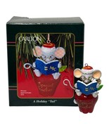 Vntg Carlton Teacher Tree Ornament Mouse Apple Book A HolidayTail Heirlo... - $7.70