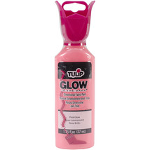 Tulip Dimensional Fabric Paint 1.25oz-Glow - Pink - £14.29 GBP