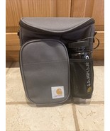 Carhartt Insulated 10 Can Vertical Cooler WITH Water Bottle Zip Pocket Gray - $771.15 MXN