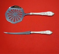 Rose Point by Wallace Sterling Silver Tomato Serving Set 2pc HHWS Custom... - $127.71