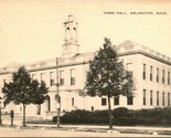 Vtg Postcard - Arlington Massachusetts MA Town Hall - UNP - $3.56