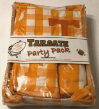 Vintage 90s Tennessee Volunteers Orange Apron Mitt Towel Tablecloth Tail... - $17.84