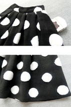 Winter Floral Warm Midi Pleated Skirt Women Plus Size Woolen Pleated Midi Skirt image 9