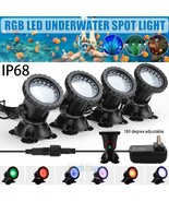Color Changing Pond Lights Ip68 Waterproof Spotlights Underwater Hallowe... - £63.29 GBP