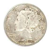 1925-S Mercury US Dime - XF Condition, Light Toning, Decent Luster - $174.26