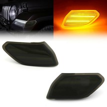 Smoked Front Lens Amber LED Side Marker Light Lamp Pair For 18-21 Jeep W... - £31.42 GBP