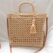 Fashion Rattan  en Handbags  Colors Straw Bags for Shopping Casual Totes Lady  B - £144.70 GBP