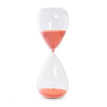 Bey Berk 90-Minute Crystal Sand Timer with Red Orange Sand - £53.31 GBP