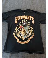 Wizarding World Harry Potter Hogwarts T Shirt BLACK 1X White DOUBLE STITCH - $288.36 MXN