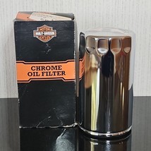 Harley Davidson 91-98 Dyna OEM Chrome Oil Filter 63813-90 Genuine USA Parts - $12.46