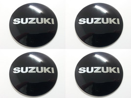 Suzuki 7 - Set of 4 Metal Stickers for Wheel Center Caps Logo Badges Rims  - $24.90+