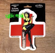 NAUGHTY NURSE STICKER DECAL sexy girl vintage kitsch retro ambulance hearse - $4.99