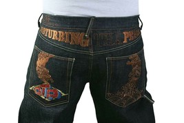 The Year Of DTP Ludacris Disturbing The Peace No War Raw Blue Jeans NWT Size: 38 - £140.02 GBP