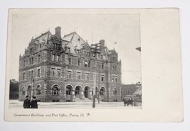 1910&#39;s Goverment Buildings &amp; Post Office, Peoria Ill Post Card Divided Back - £6.19 GBP