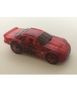 Hot Wheels Stockar Red Black Skeleton Toy Car Plastic Wheels Metal Base ... - £3.13 GBP